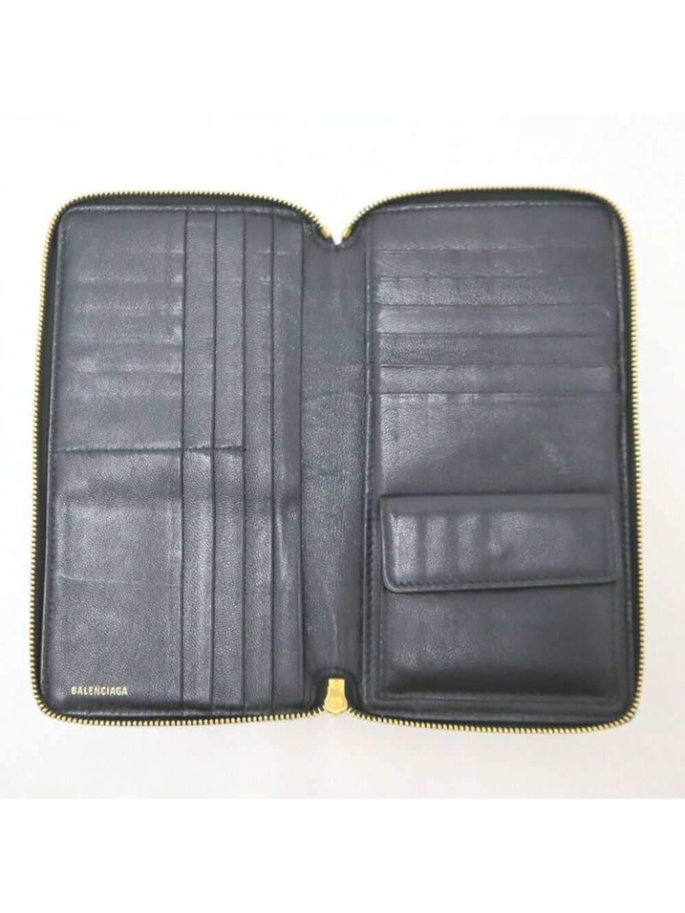 Balenciaga Wallet Leather Black Gold - Picture 4 of 5